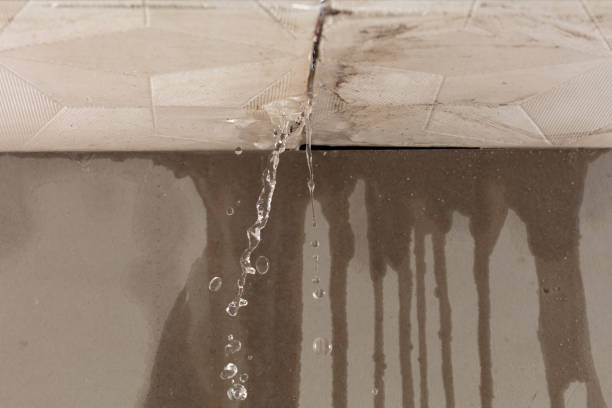 Professional Burst Pipe Cleanup technician working in Port Aransas, TX